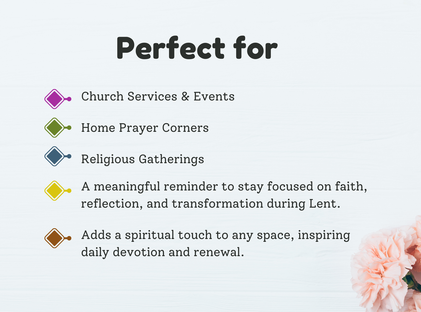 2 Banners | Christian Lent Banners | Church & Home Decor