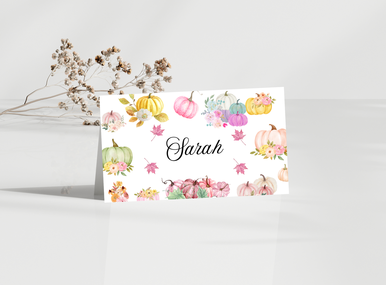 Editable Thanksgiving Name Cards/Place Cards