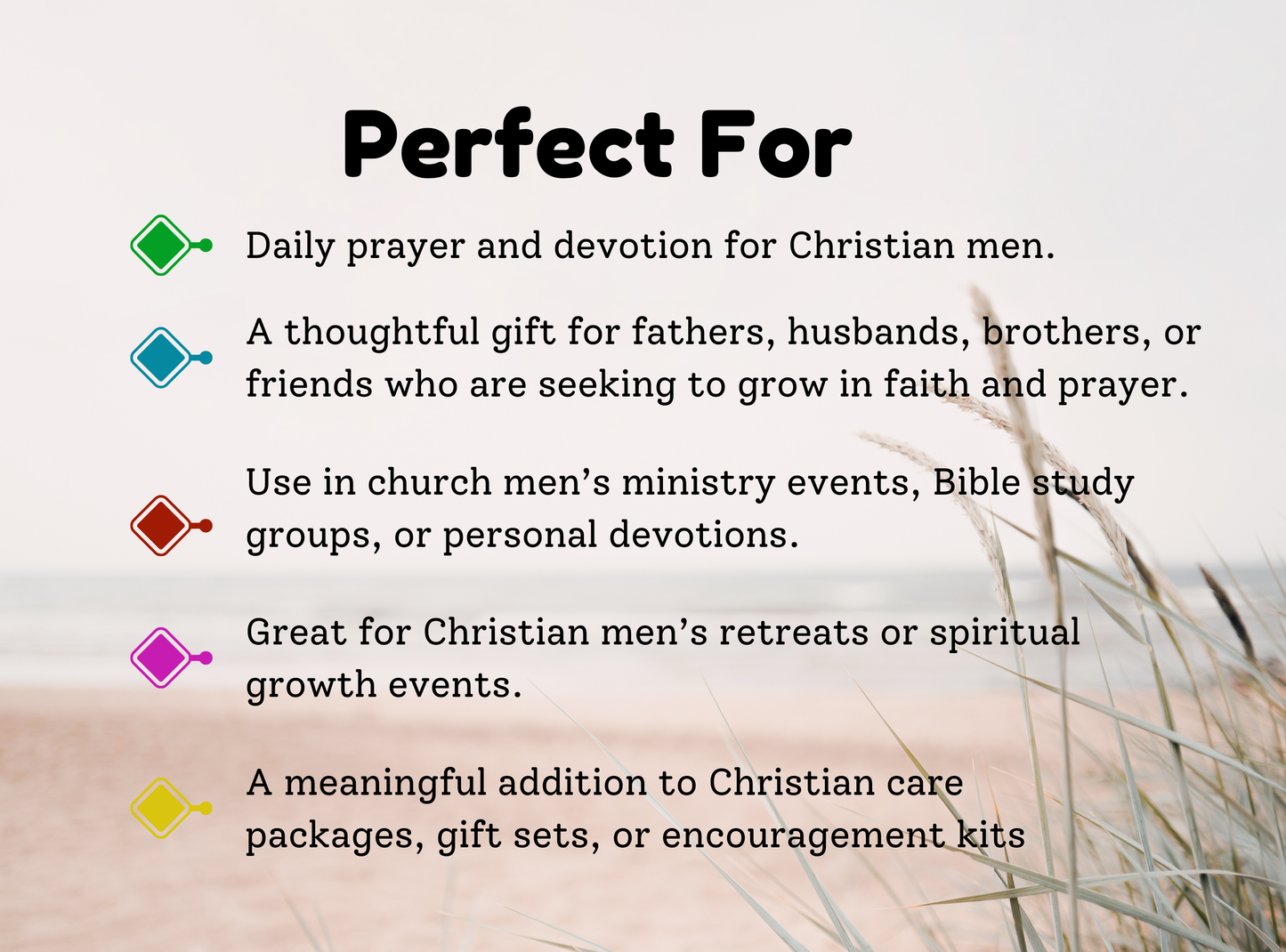 49 Christian prayer cards for men, featuring scripture-based prayers for daily strength, guidance, and spiritual reflection.