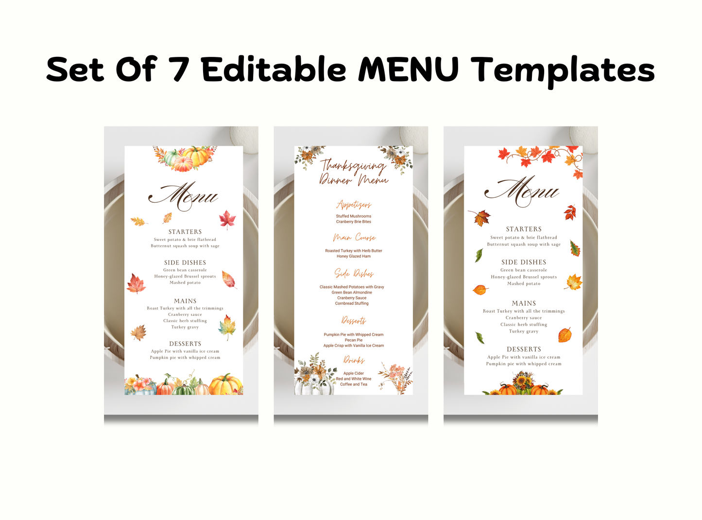 Thanksgiving Super Saver Bundle – Ultimate Editable Holiday Collection