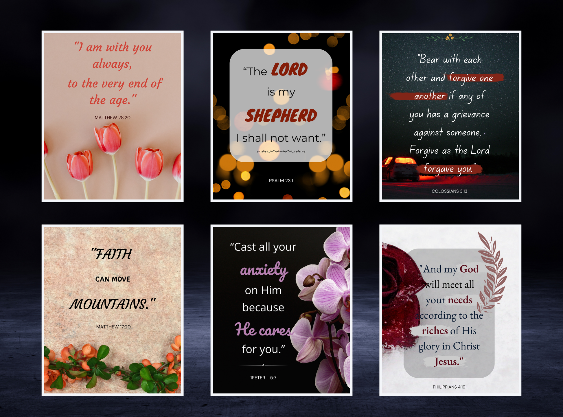 Set of 77 Bible verse printable wall art designs for home or office decor, featuring uplifting Christian quotes and scripture verses