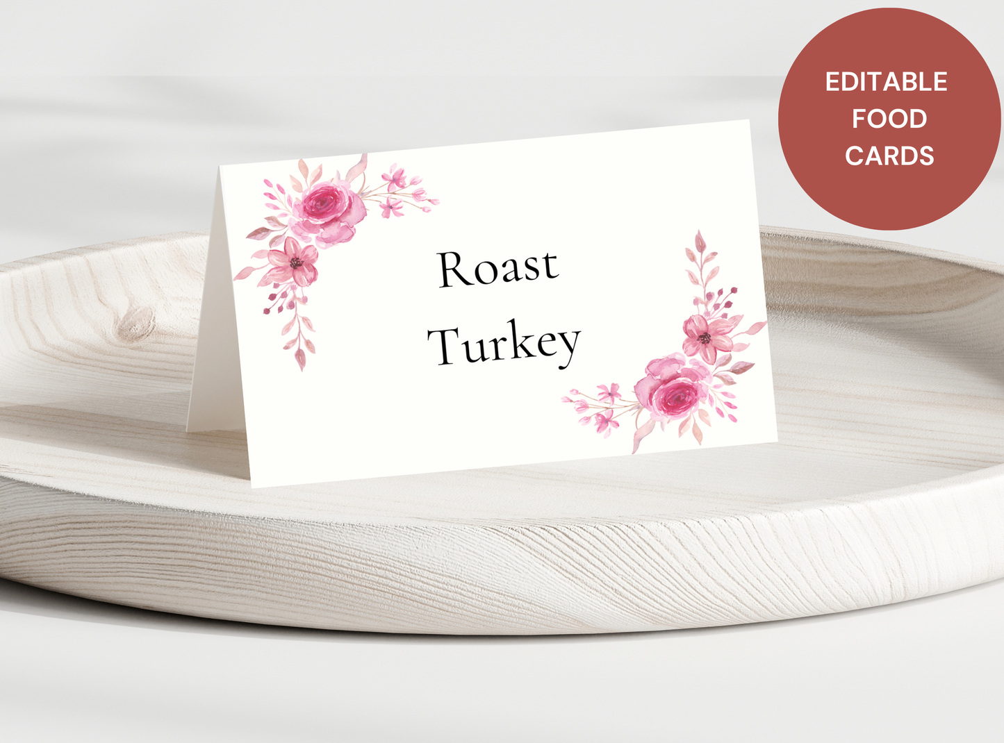 15 Editable Thanksgiving Food Cards Template - Customizable Canva Design