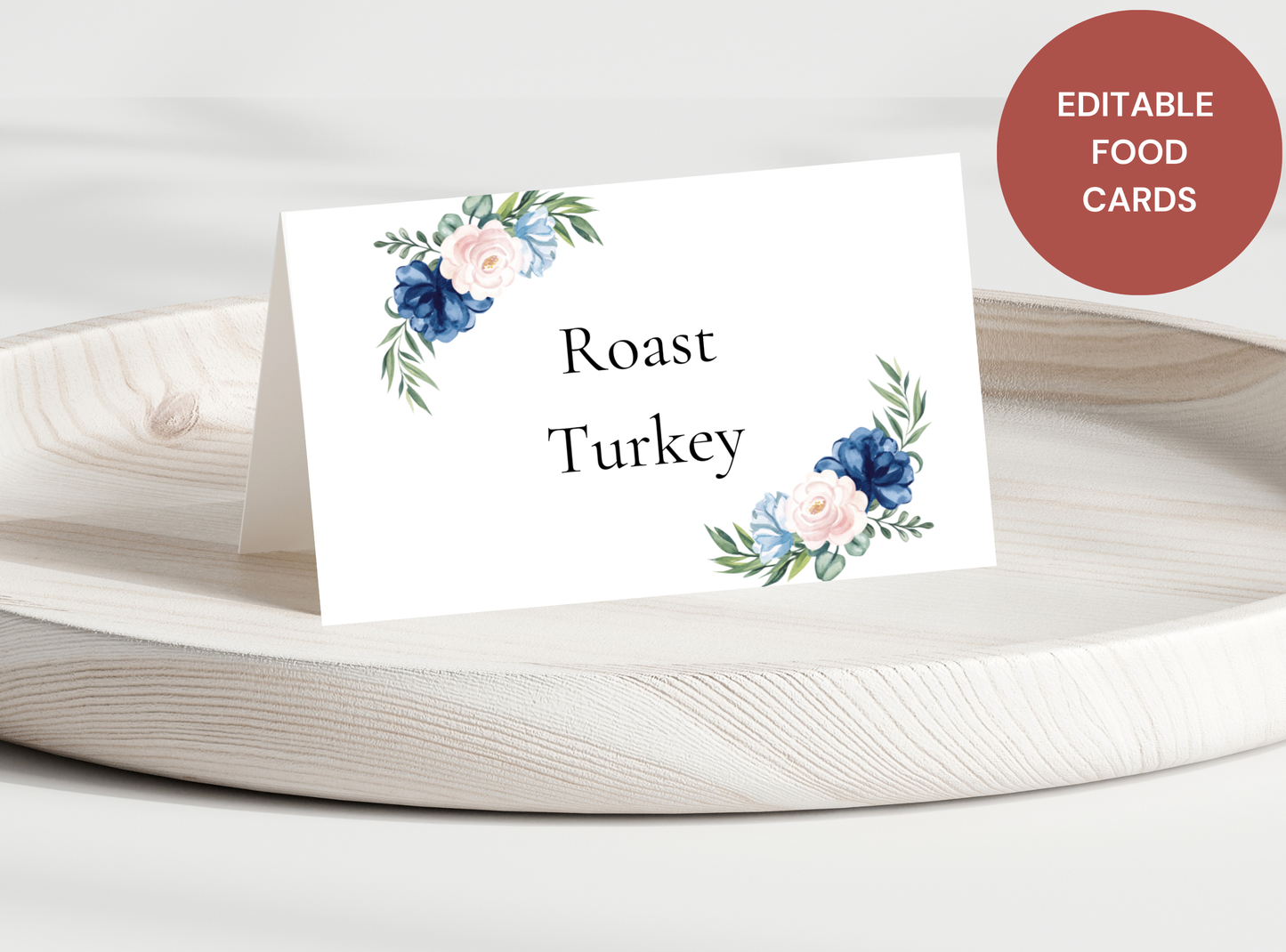 15 Editable Thanksgiving Food Cards Template - Customizable Canva Design