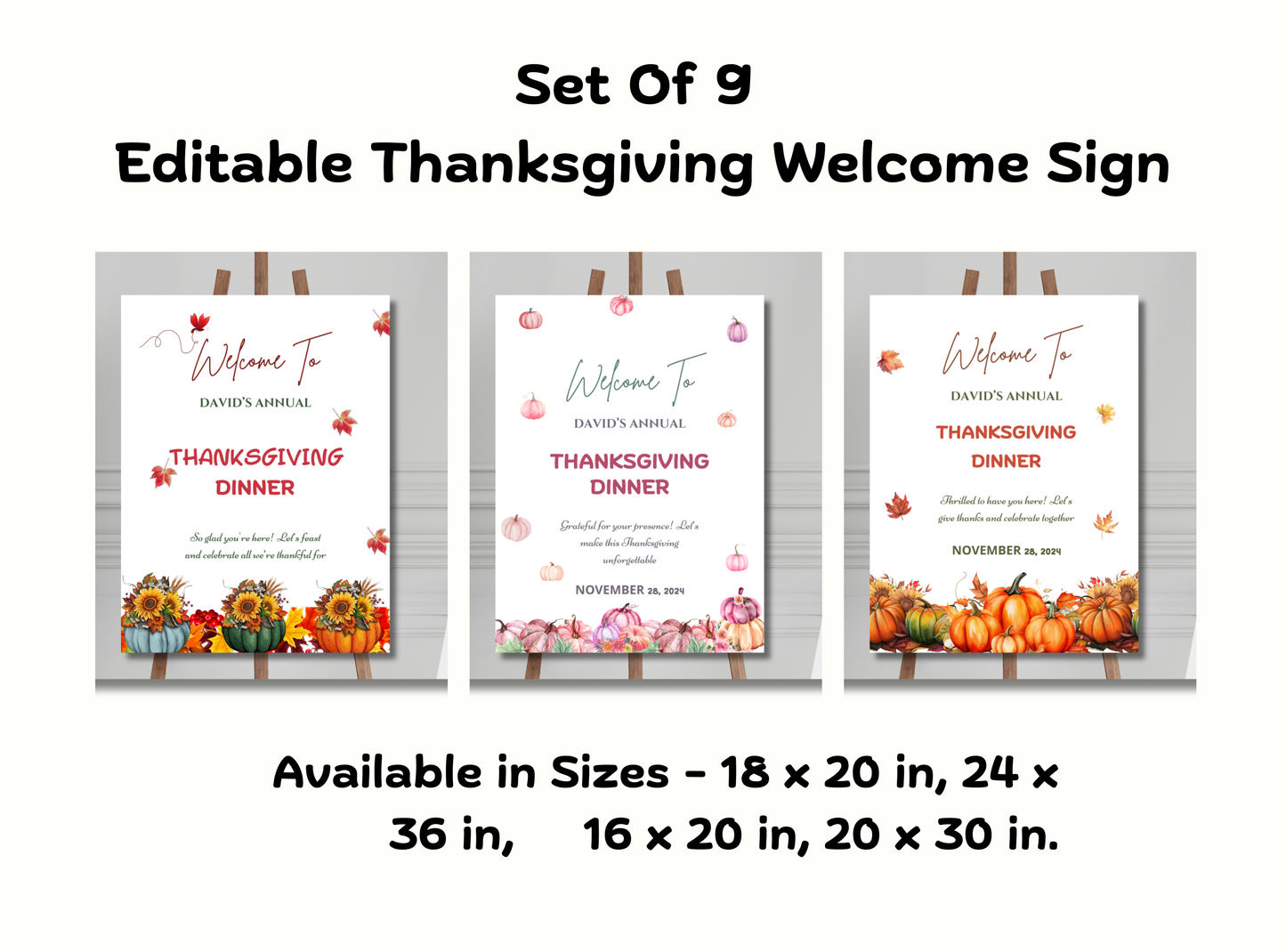 Thanksgiving Super Saver Bundle – Ultimate Editable Holiday Collection