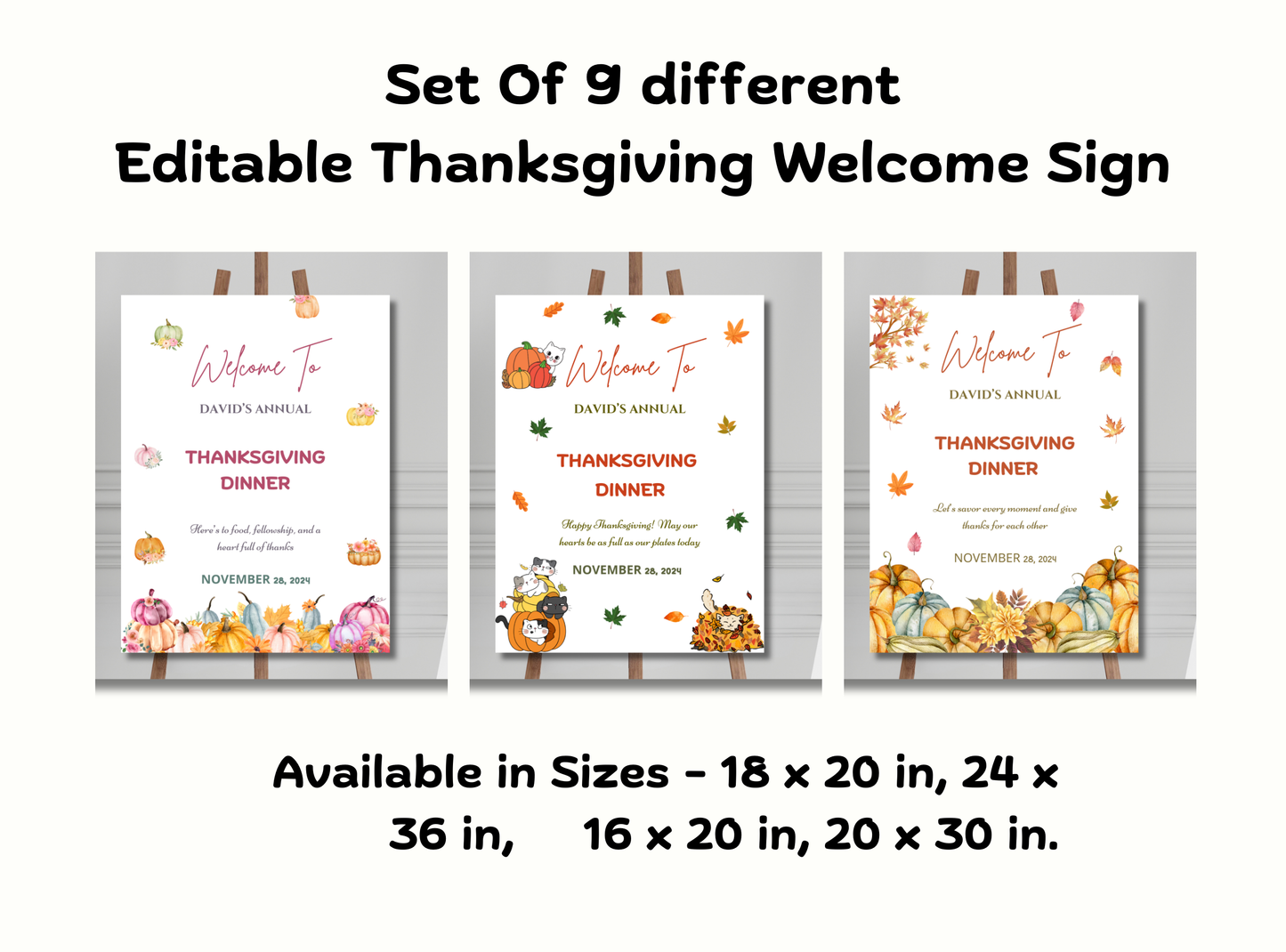 Thanksgiving Super Saver Bundle – Ultimate Editable Holiday Collection