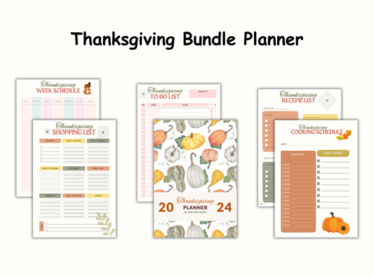 Thanksgiving Planner Bundle – 11 Essential Printables