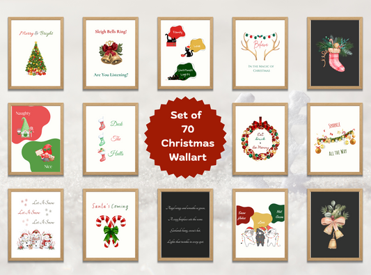 70 Printable Christmas Wall Art Designs | Festive, Cheerful, and Perfect for Every Holiday Style