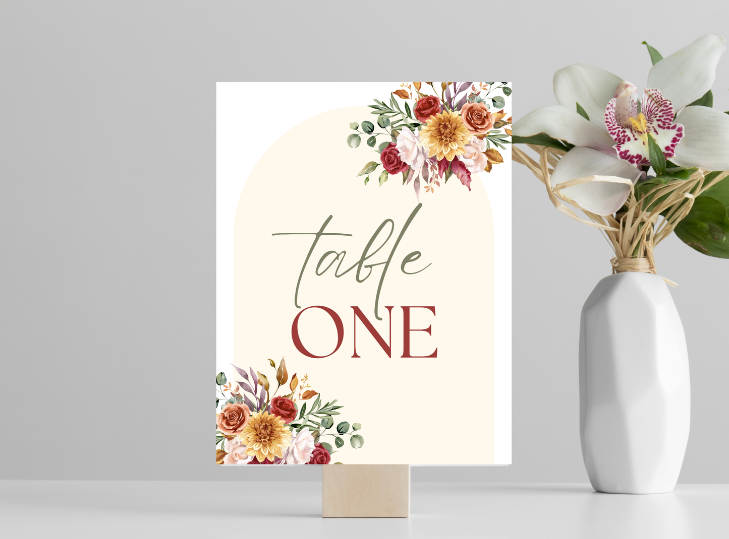 14 Editable Thanksgiving Table Numbers Template | Customizable Canva Design