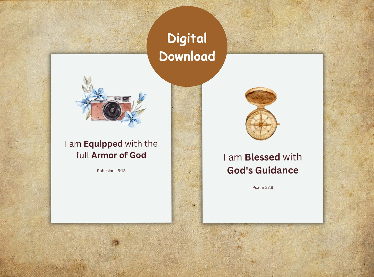 55 printable Bible verse affirmation cards for men, designed to inspire confidence and faith through motivational scripture