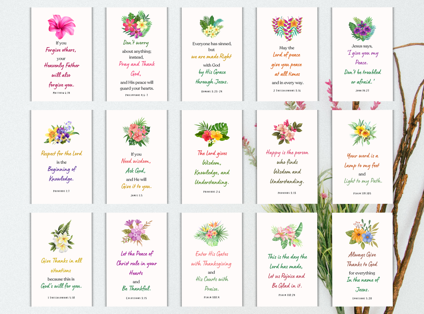 100 faith-filled Bible scripture cards offering daily encouragement with powerful, uplifting verses for personal inspiration.