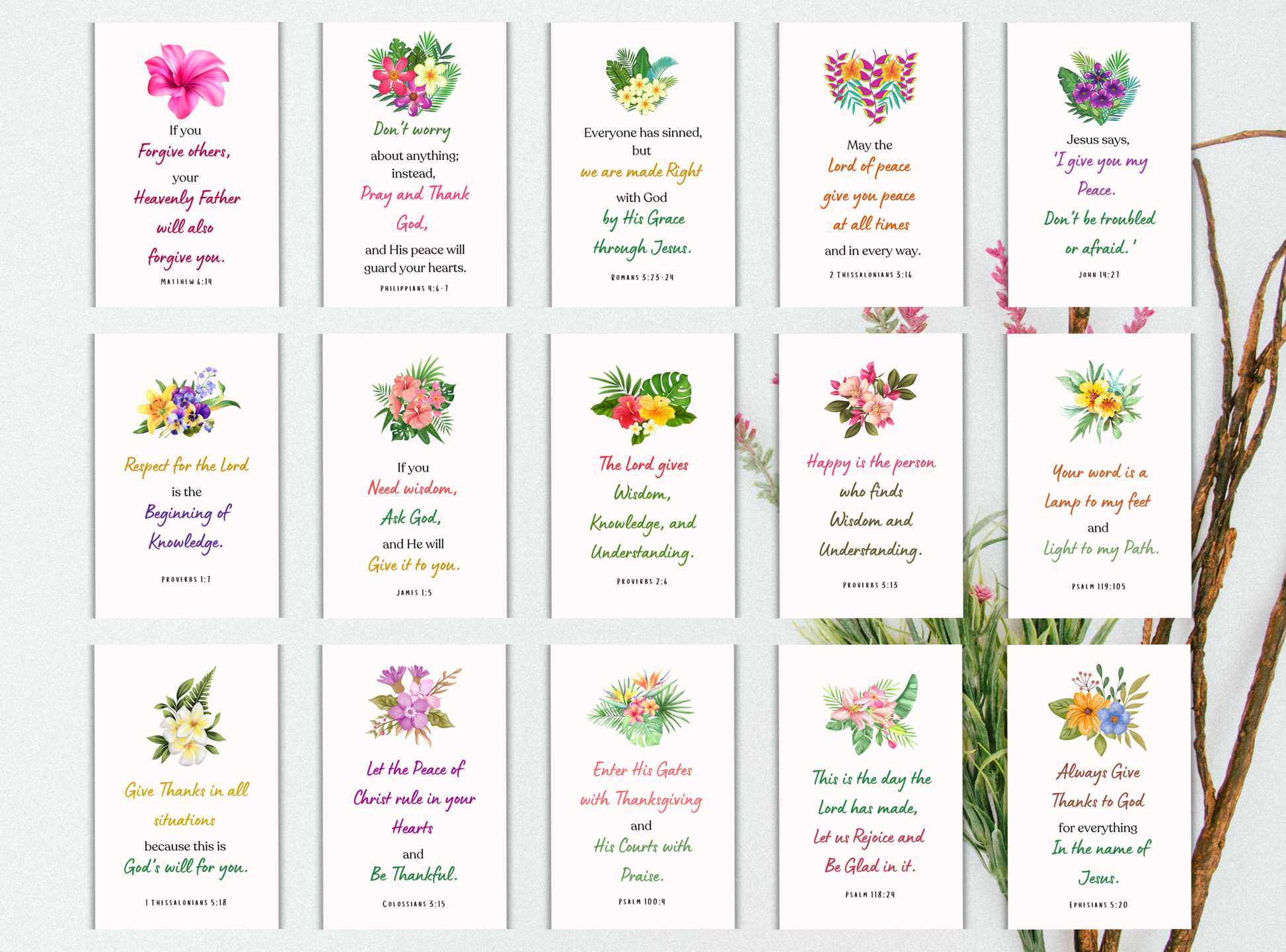 100 faith-filled Bible scripture cards offering daily encouragement with powerful, uplifting verses for personal inspiration.