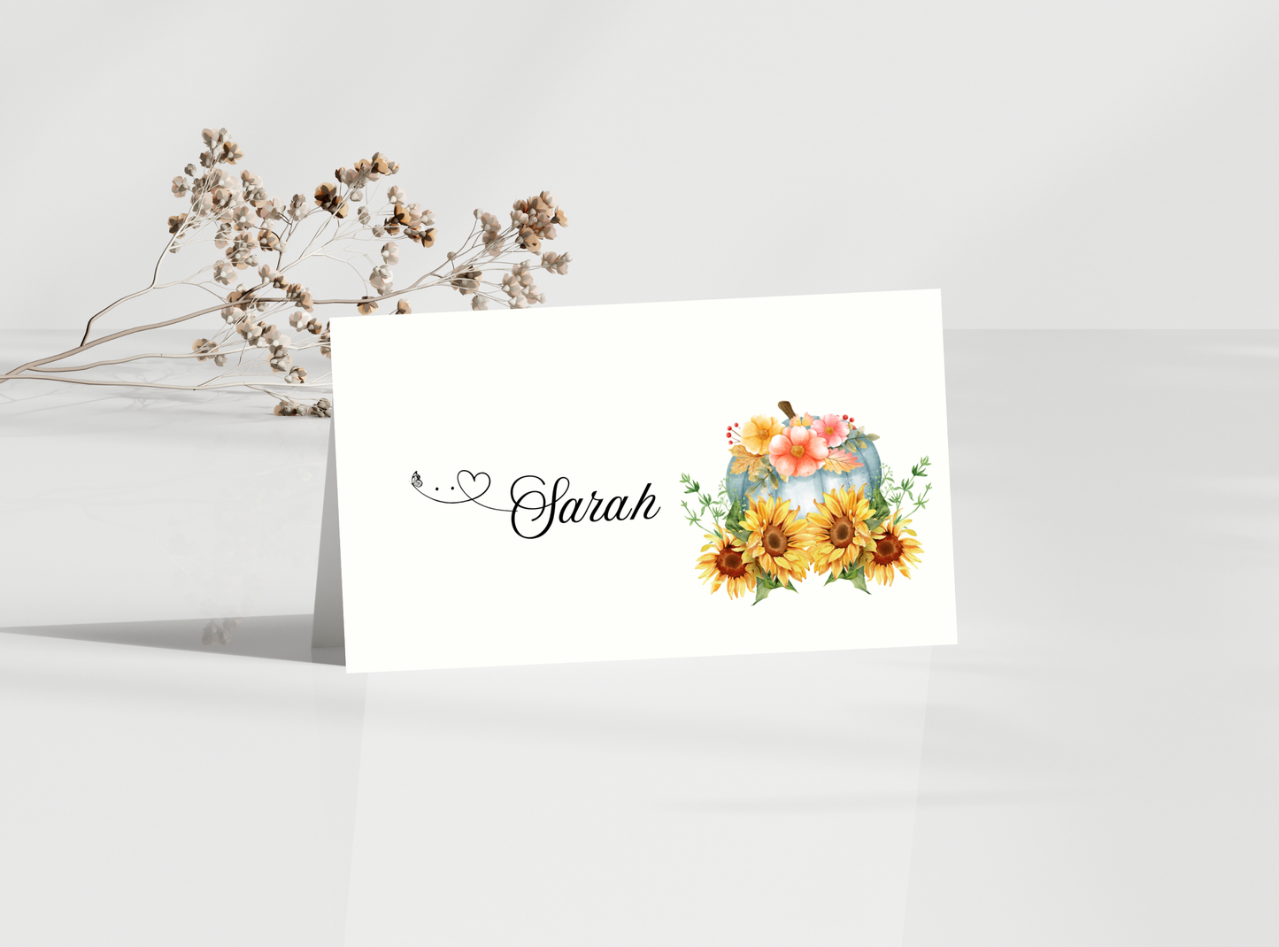 9 Editable Thanksgiving Name Cards | Customizable Place Cards for Holiday Celebrations