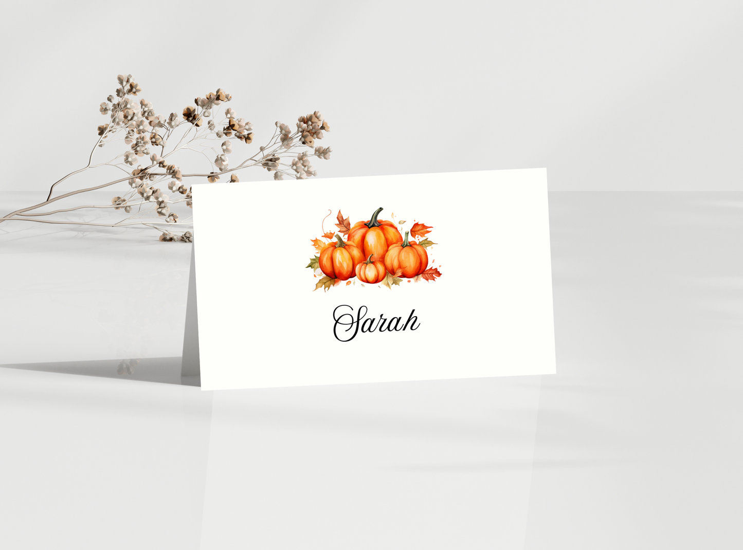 9 Editable Thanksgiving Name Cards | Customizable Place Cards for Holiday Celebrations