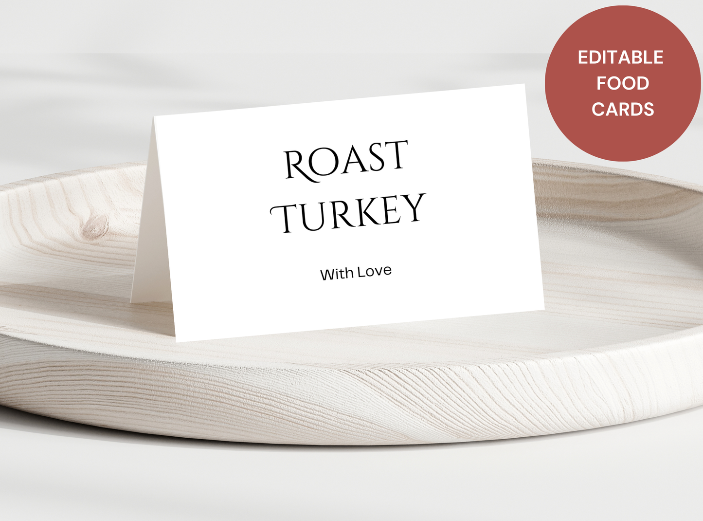 15 Editable Thanksgiving Food Cards Template - Customizable Canva Design