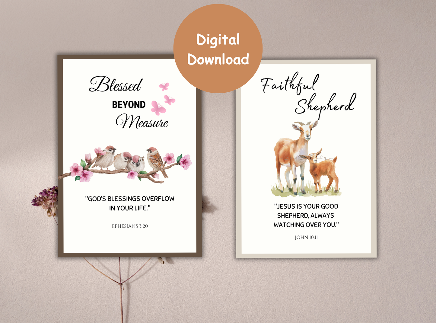 Set of 100 printable Christian postcards featuring inspiring Bible verses and beautiful designs, perfect for sending encouragement or gifts.