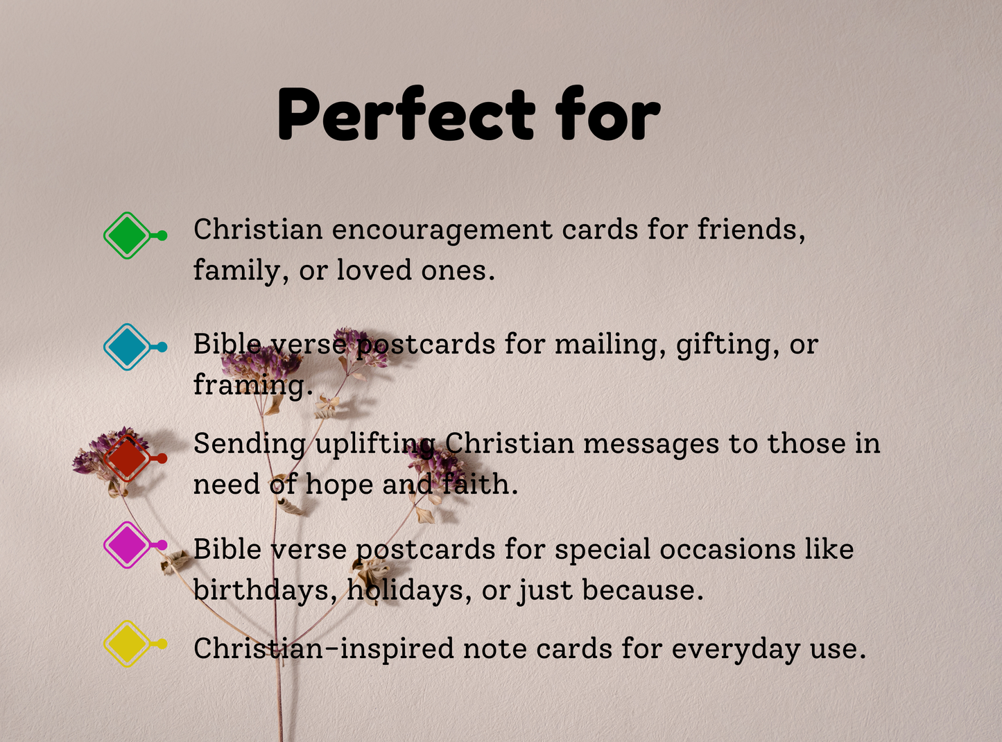 Set of 100 printable Christian postcards featuring inspiring Bible verses and beautiful designs, perfect for sending encouragement or gifts.