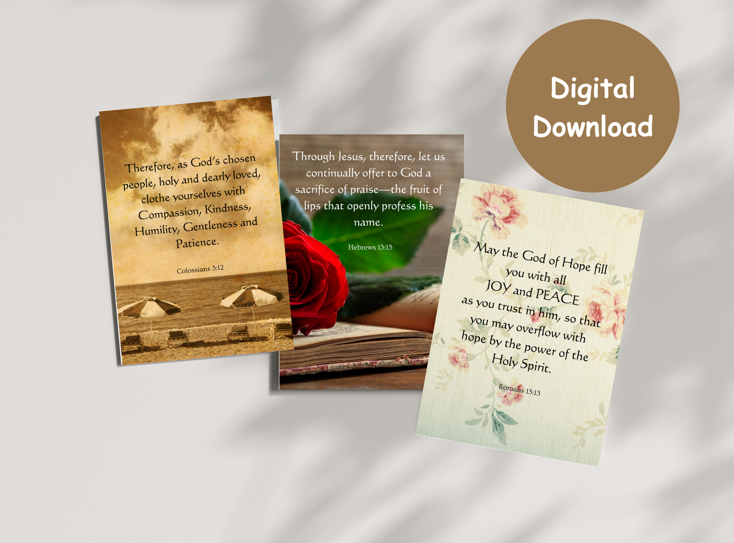 Set of 50 printable Bible verse wall art designs for men, showcasing motivational scripture in Wonderful Vintage Theme Designs.