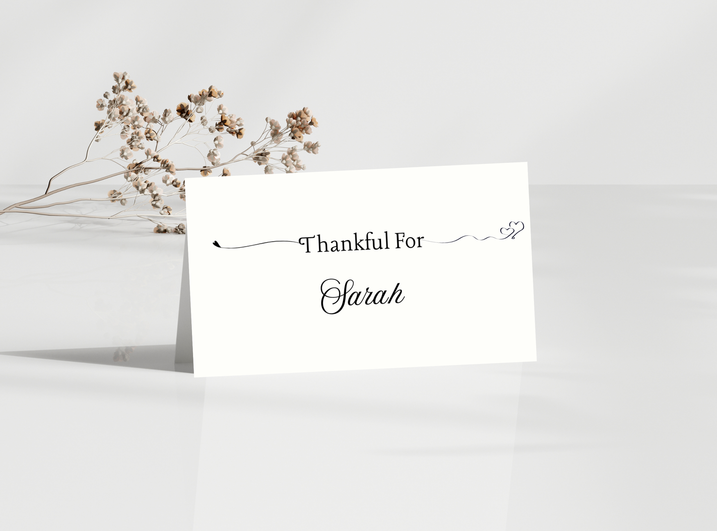 9 Editable Thanksgiving Name Cards | Customizable Place Cards for Holiday Celebrations