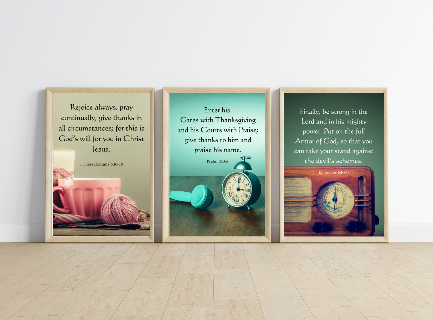 Set of 50 printable Bible verse wall art designs for men, showcasing motivational scripture in Wonderful Vintage Theme Designs.