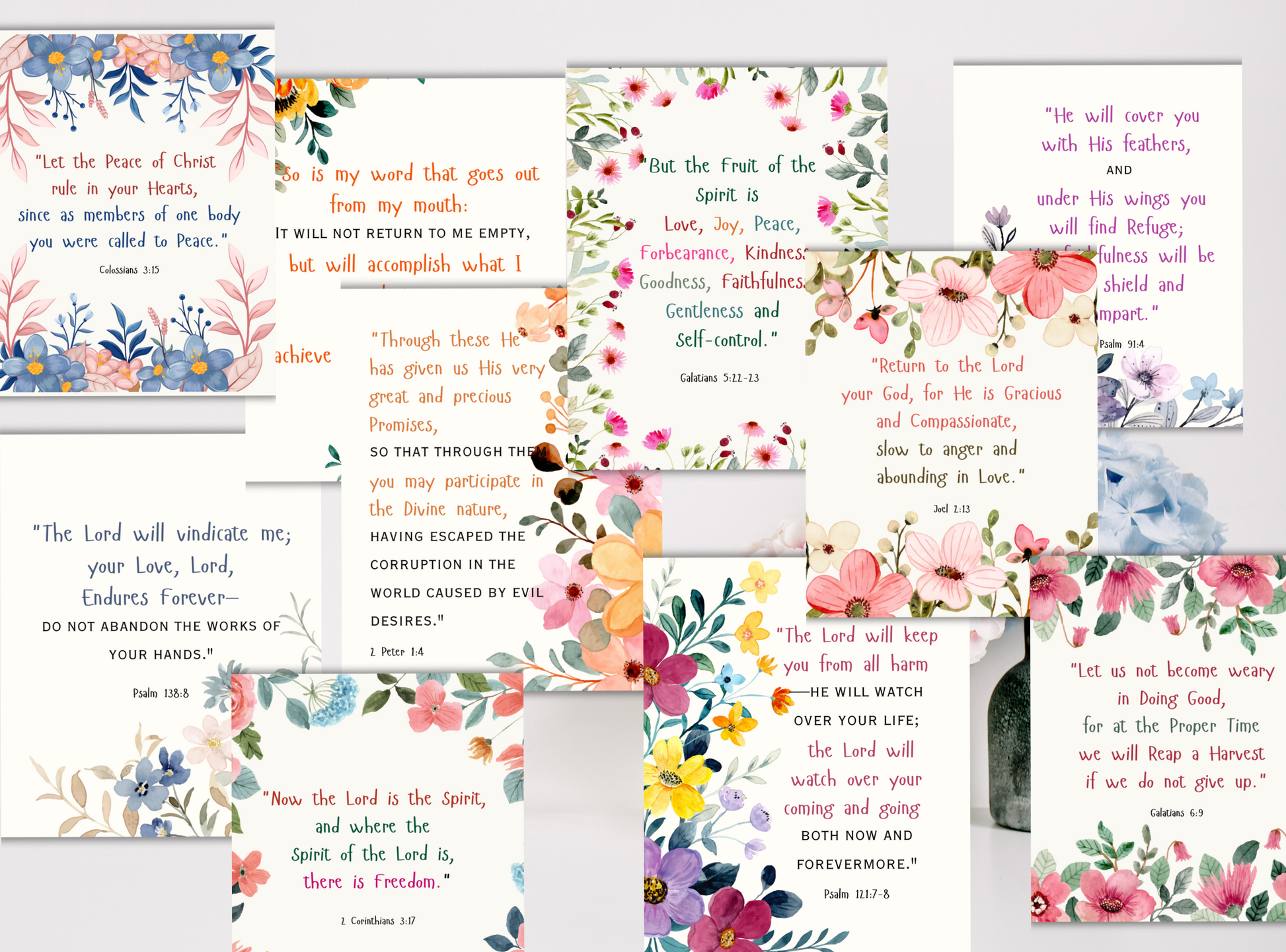 300+ printable scripture promise cards, featuring God’s promises from the Bible, perfect for daily reminders of faith.