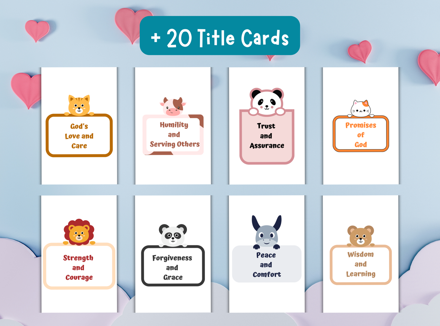 100 printable Bible scripture cards for kids, with child-friendly designs and easy-to-understand verses for young believers.