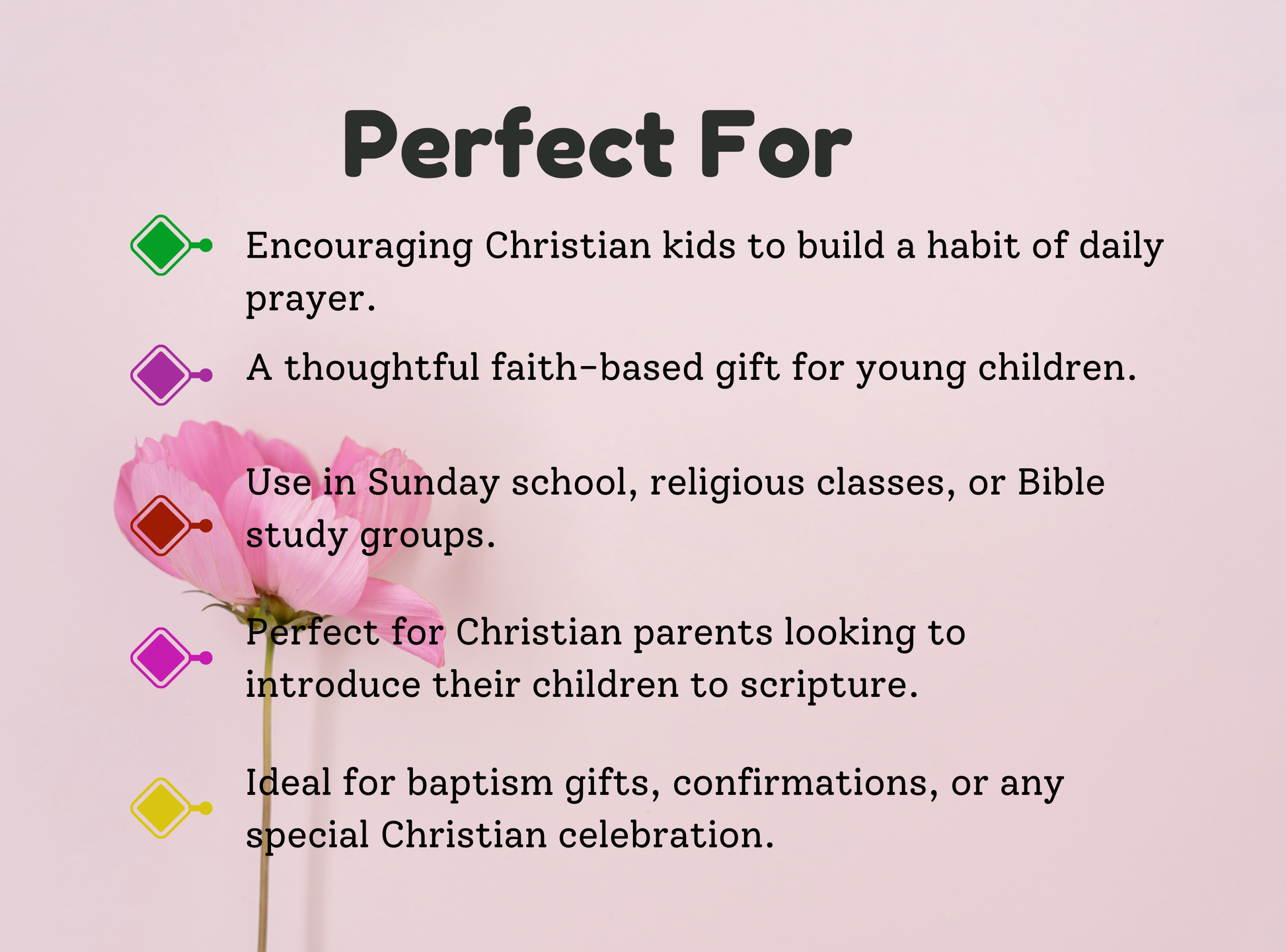 45 Christian prayer cards for kids, featuring simple prayers and Bible verses to help children grow in their faith